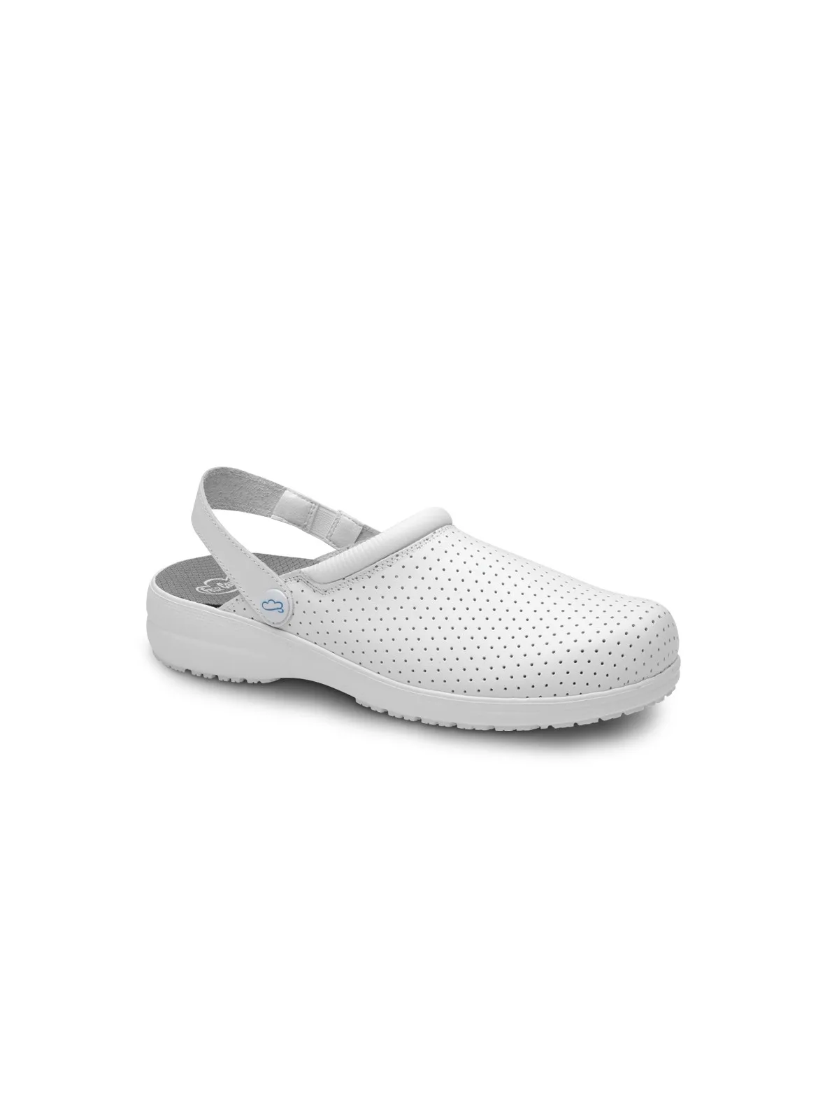 Feliz Caminar Zueco Specialiflex Zeta de piel con tira perforado