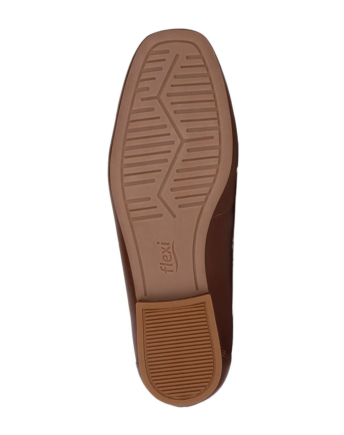 Flat Mujer Piso Café Piel Flexi 02504070