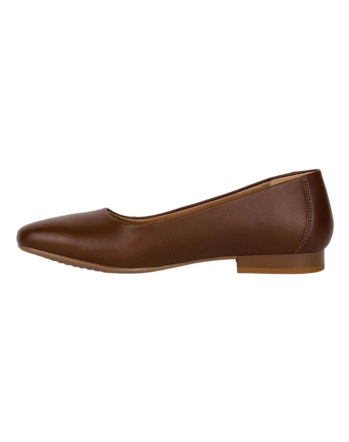 Flat Mujer Piso Café Piel Flexi 02504070