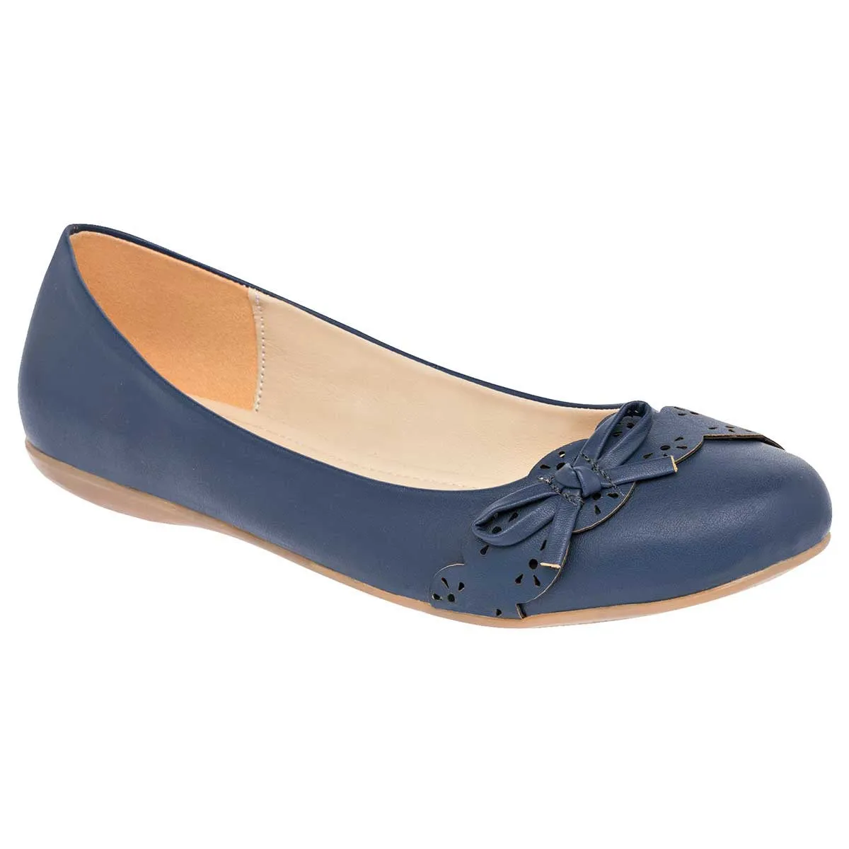 Flats Exterior Piel sintética Color Azul Para Mujer De Gilardi
