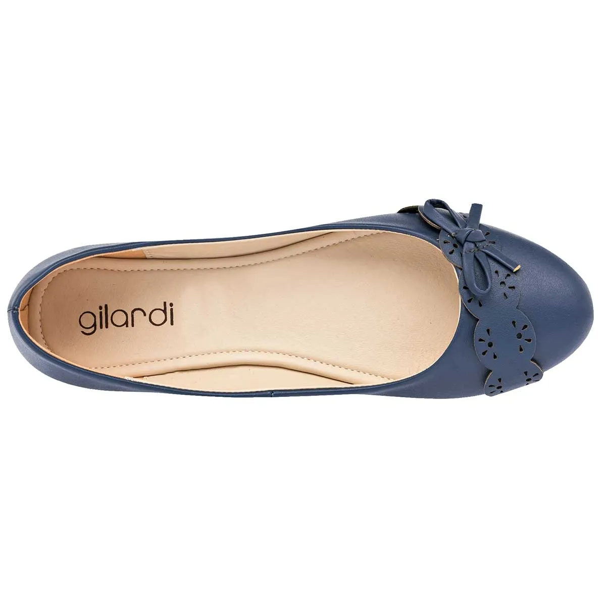 Flats Exterior Piel sintética Color Azul Para Mujer De Gilardi