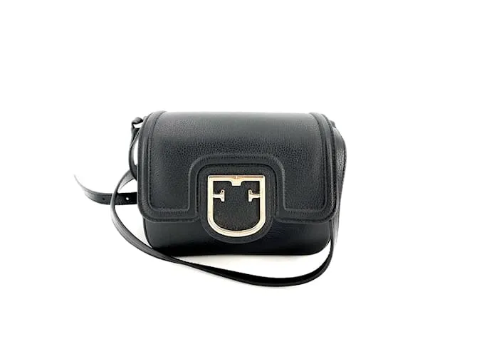 Furla Bandolera Piel Cuadros Negro 
