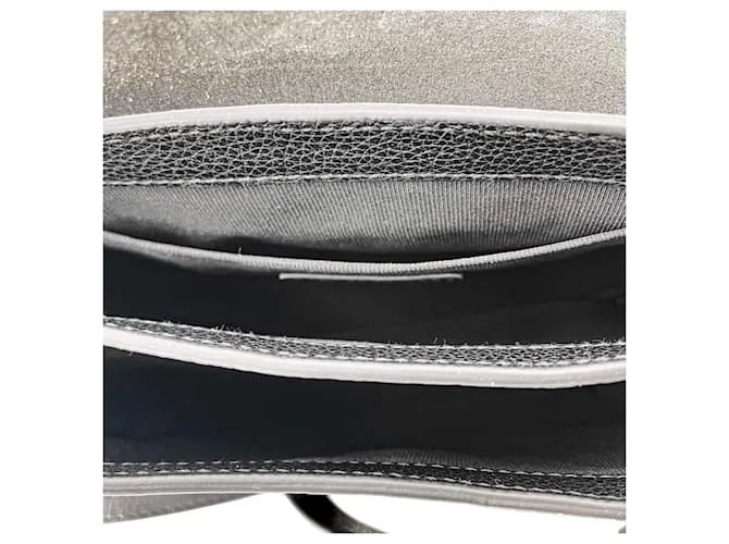 Furla Bandolera Piel Cuadros Negro 