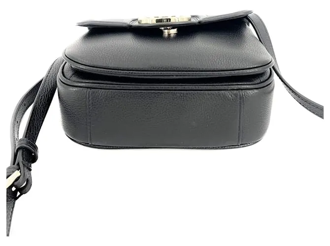 Furla Bandolera Piel Cuadros Negro 