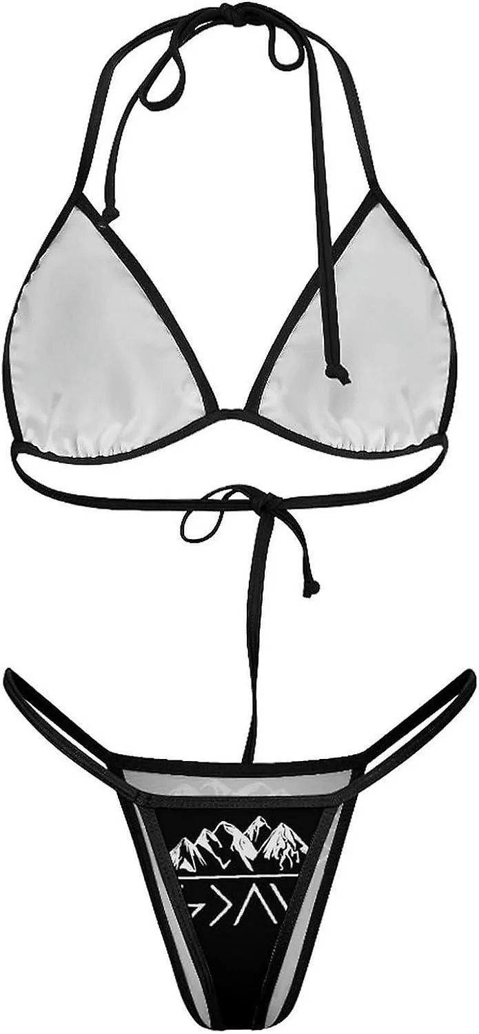 GOD IS GREATER CONJUNTOS DE BIKINI PARA MUJER TRAJE DE BAñO DE 2 PIEZAS TRAJE DE BAñO SEXY TRIáNGULO HALTER ESTILO TRAJE53MPT9