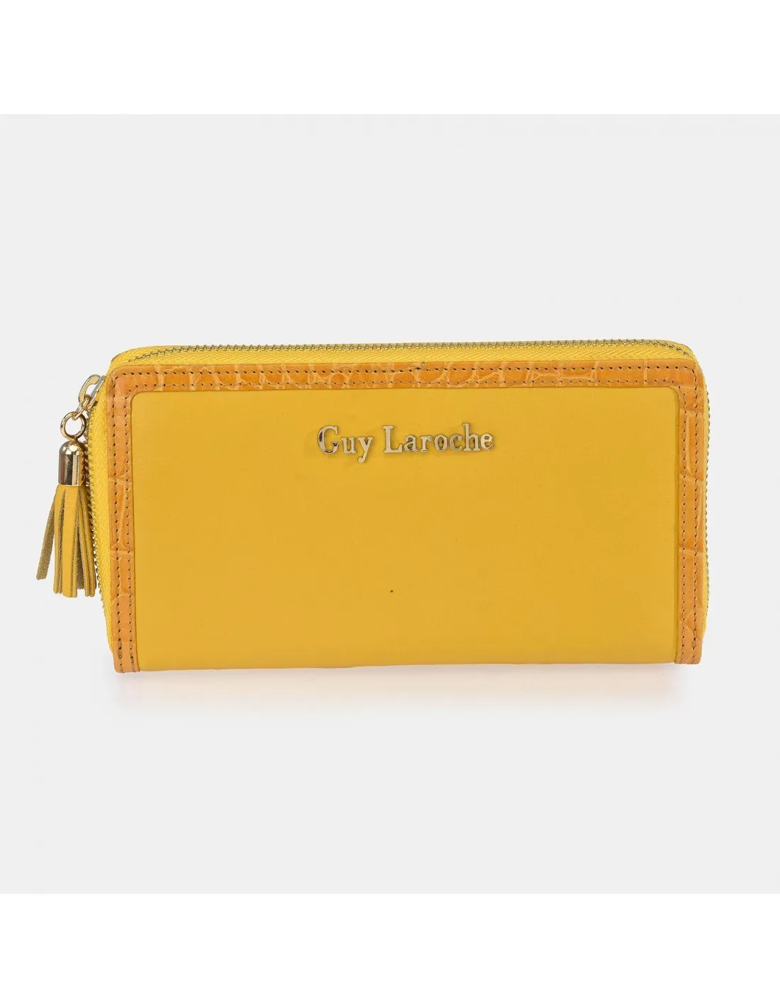 GUY LAROCHE Monedero grande para Mujer Piel Coco con cremallera