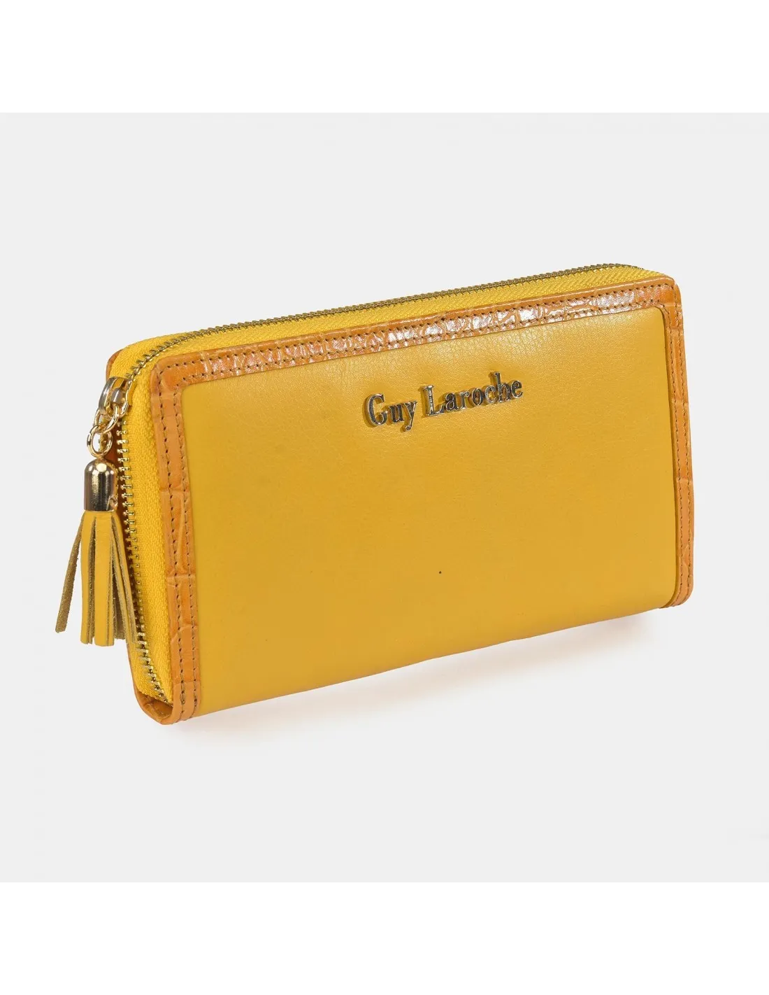 GUY LAROCHE Monedero grande para Mujer Piel Coco con cremallera