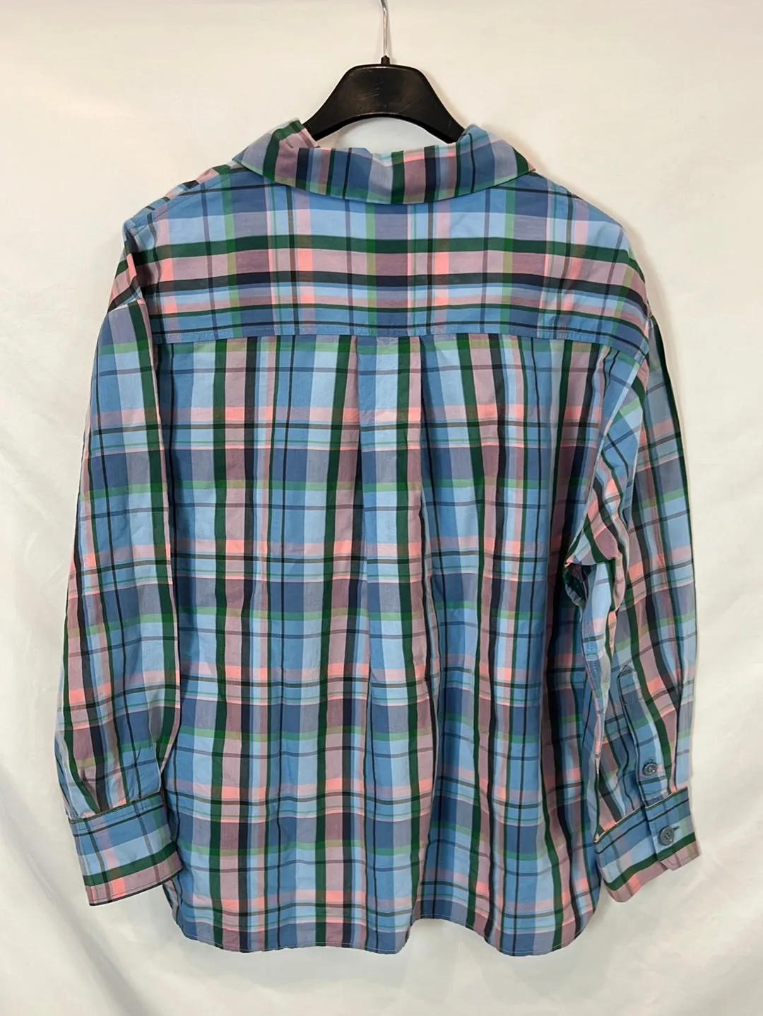 ISABEL MARANT. Camisa azul cuadros. T 34