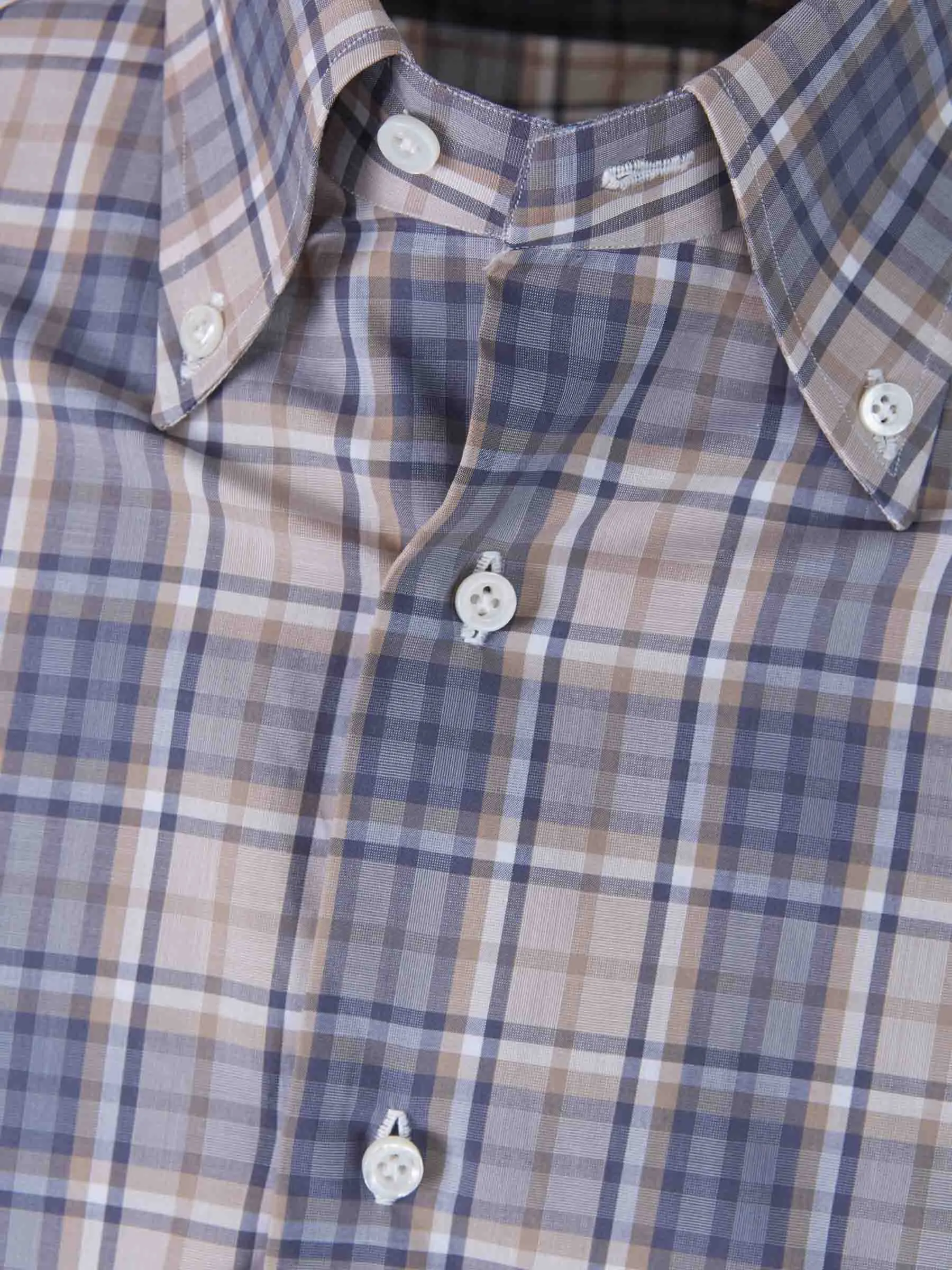 Isaia Camisa Motivo Cuadros