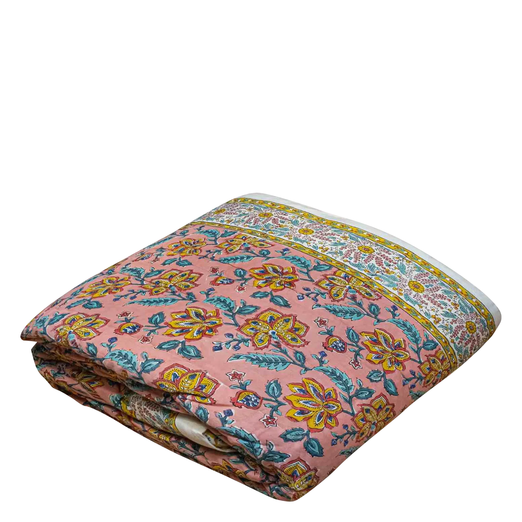 JAMINI Estampado de cuadros de algodón en multicolor