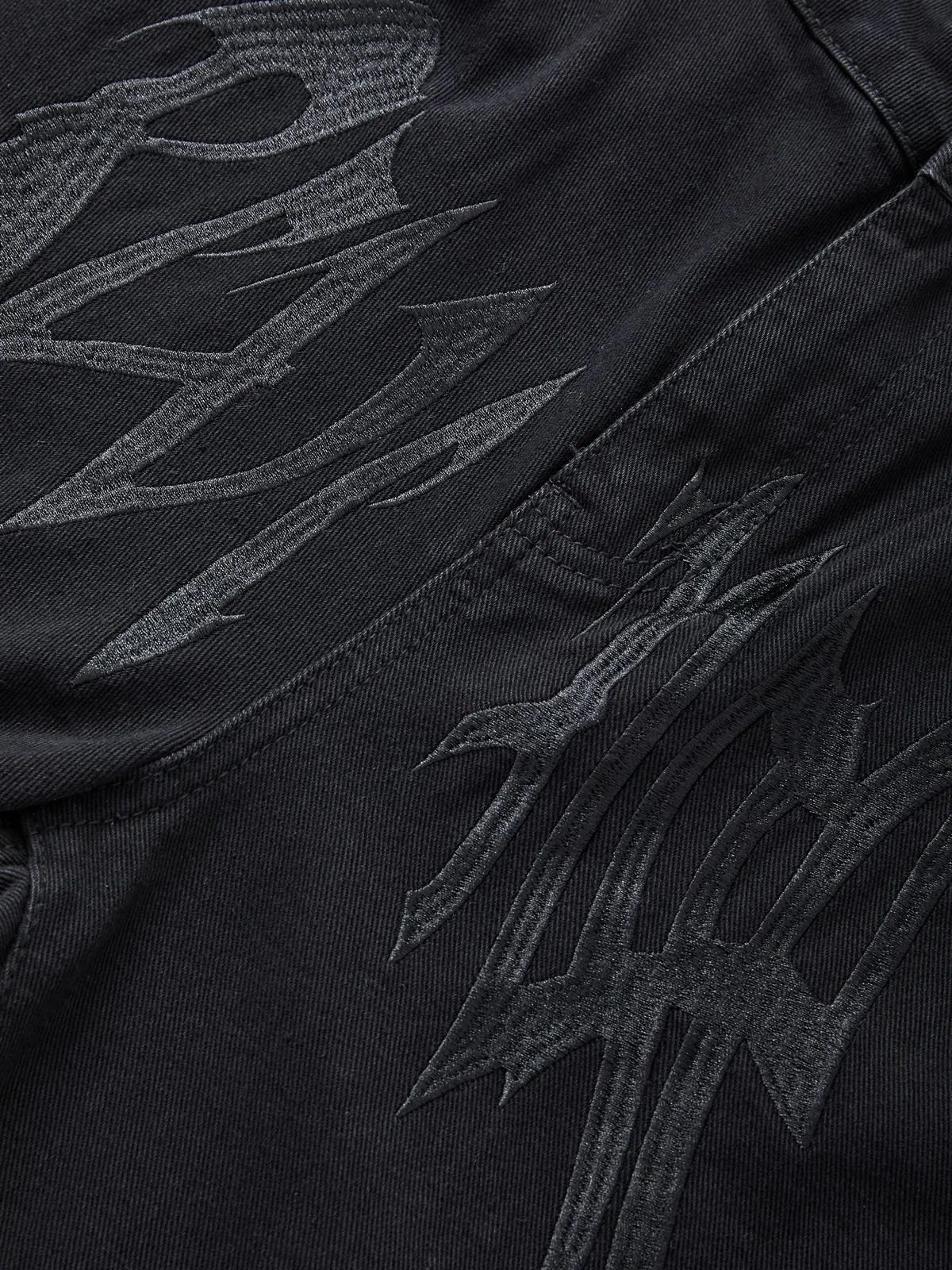 Jeans de pierna recta Washed Revenge para hombre