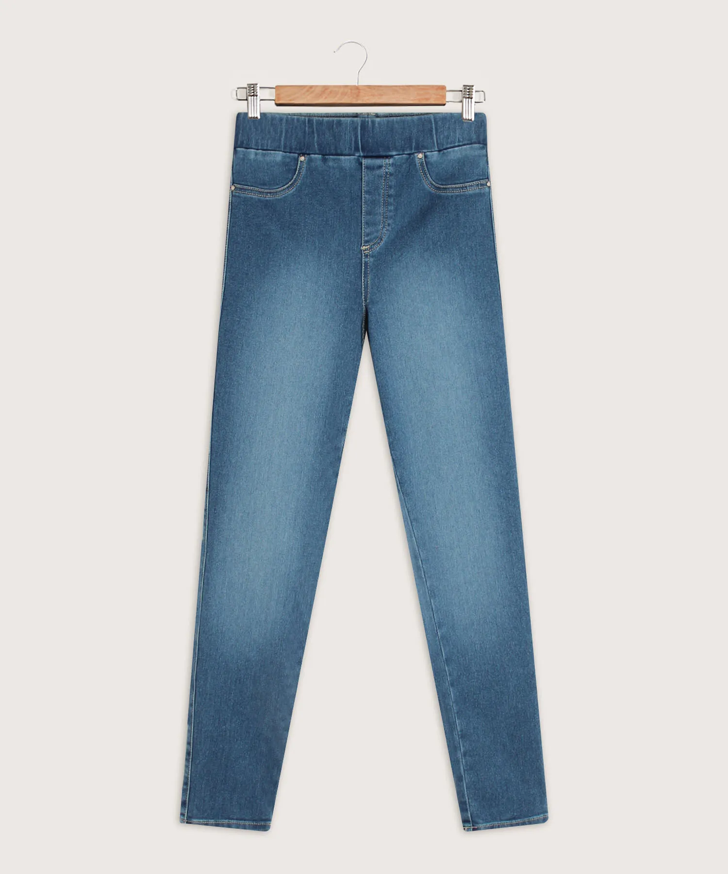 JEGGING TIRO ALTO CON BOLSILLOS