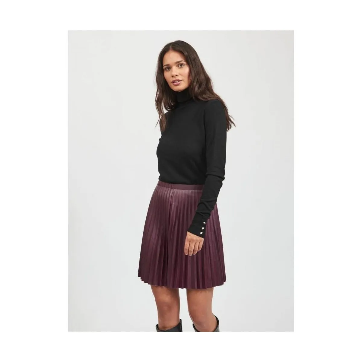 JENEVE BUTTON KNIT  BLACK