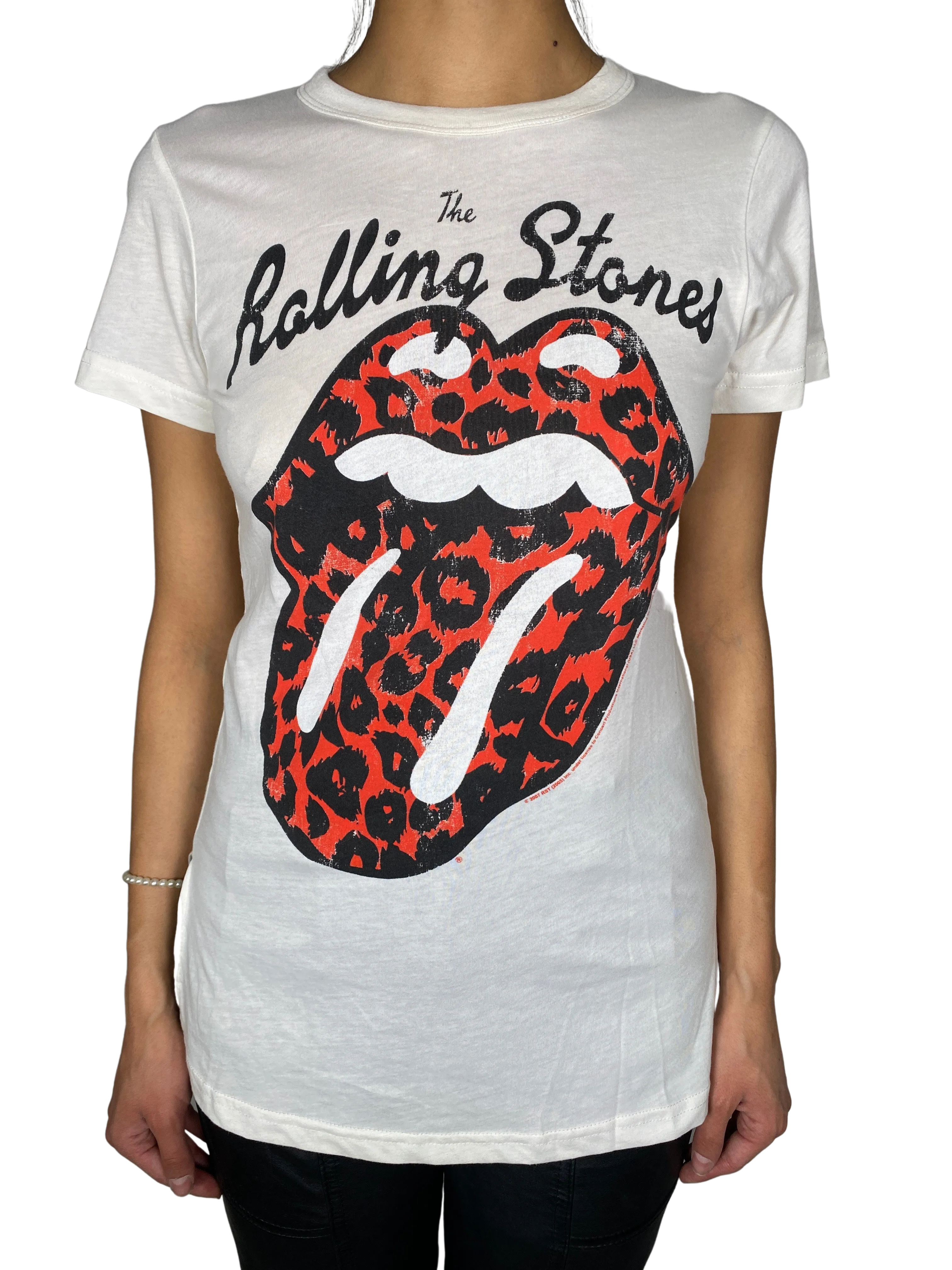 JUNK FOOD Polera Blanca Estampada