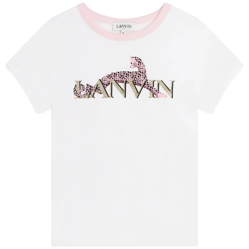 LANVIN Camiseta manga corta y algodón