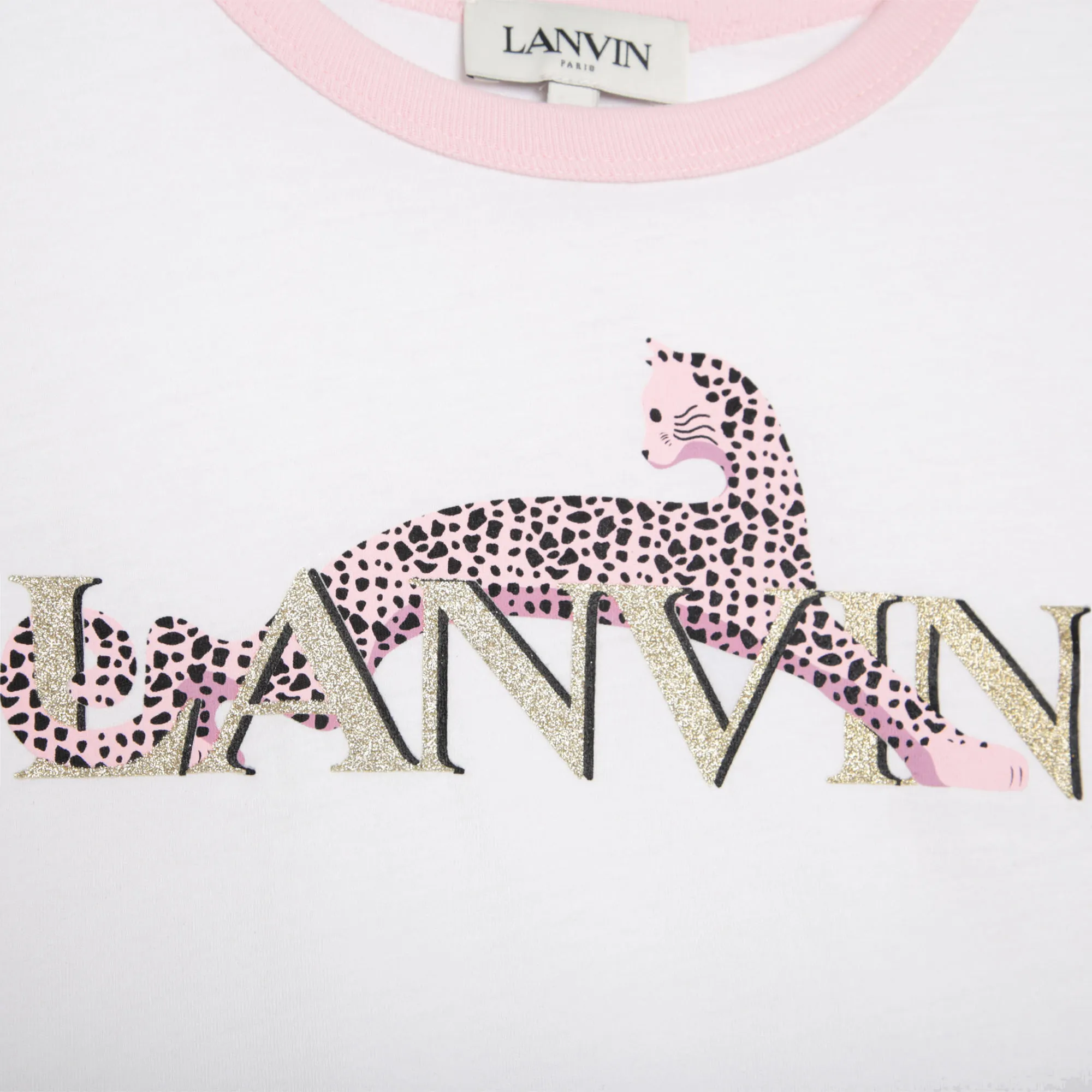 LANVIN Camiseta manga corta y algodón