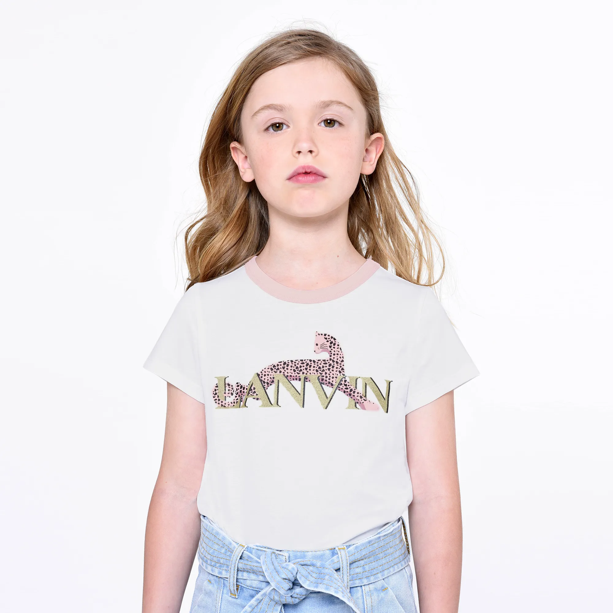 LANVIN Camiseta manga corta y algodón
