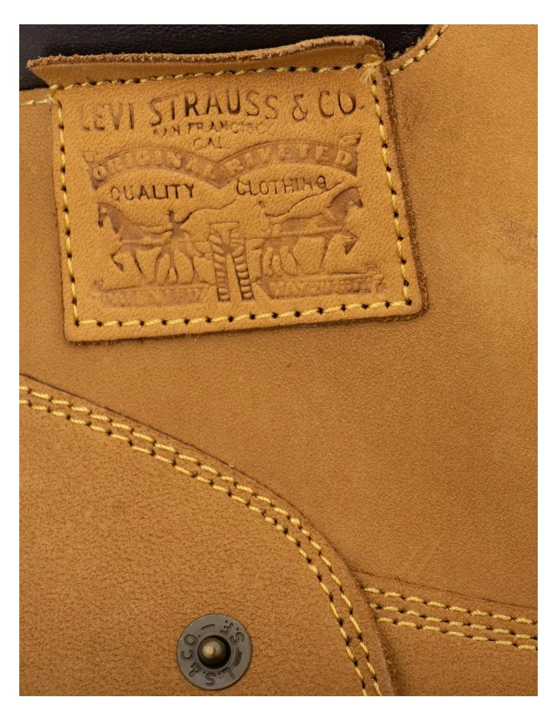 LEVIS Botas Piel Amarillo Mostaza