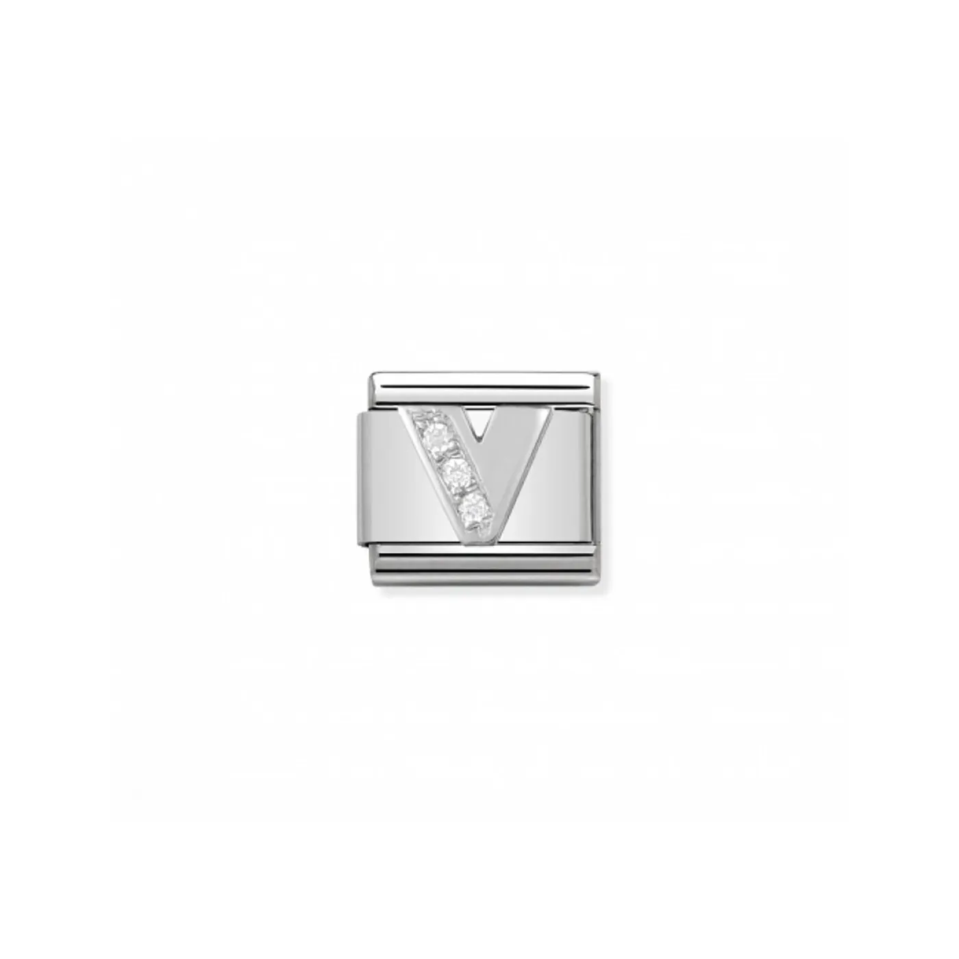 Link Nomination Acero y Plata "V" 330301 22