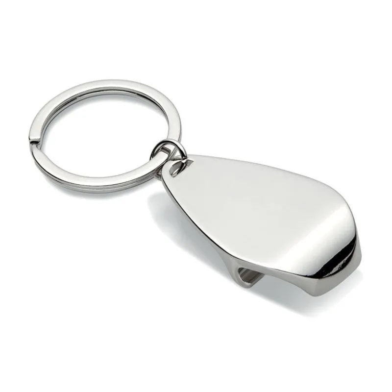 Llavero de metal con abridor Handy