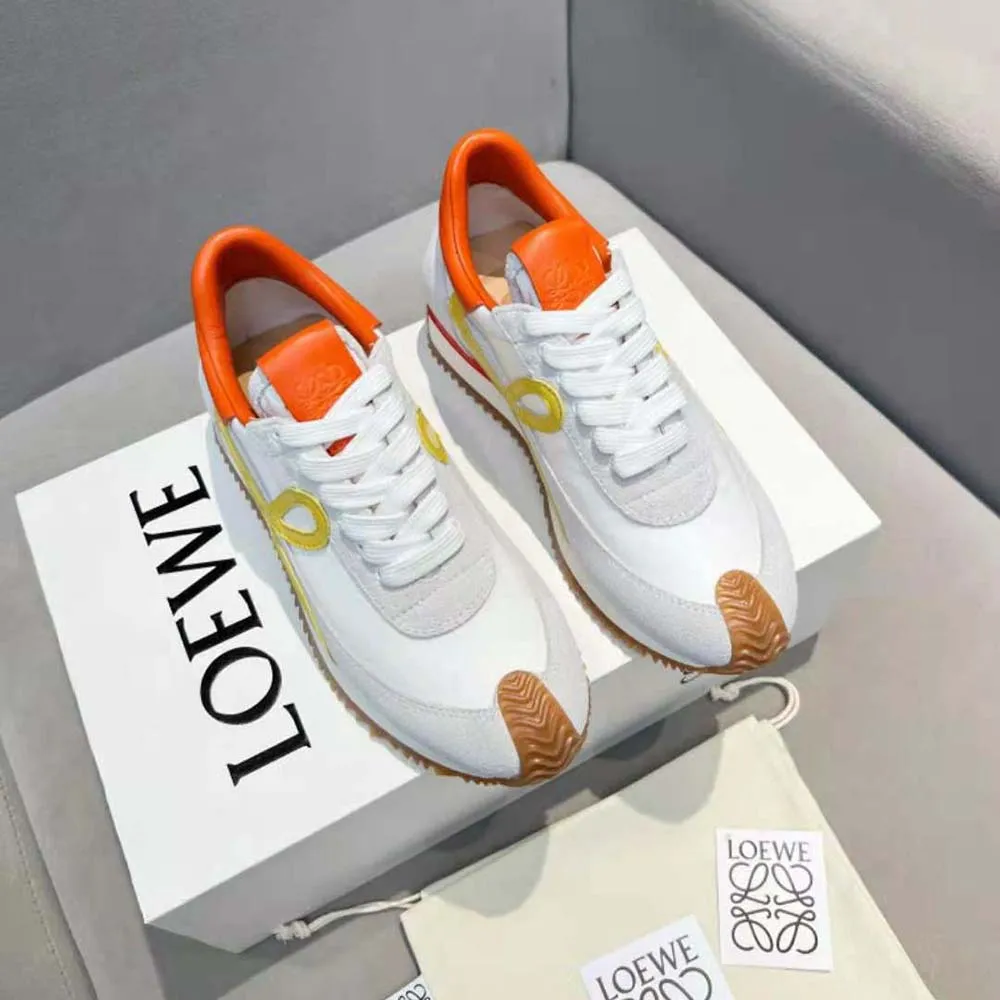 LOEWE FLOW RUNNER UNISEX DE PIEL DE TERNERA Y NAILONAMARILLO
