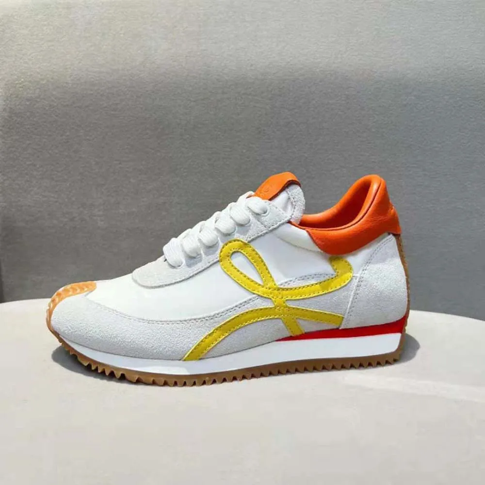 LOEWE FLOW RUNNER UNISEX DE PIEL DE TERNERA Y NAILONAMARILLO