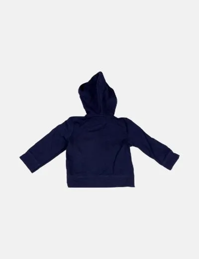 Mango Sudadera azul marino con cremallera