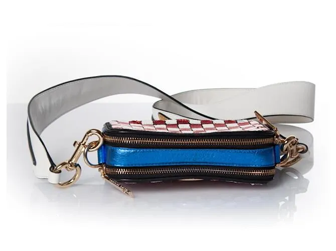 MARC JACOBS, Bandolera snapshot a cuadros Multicolor 