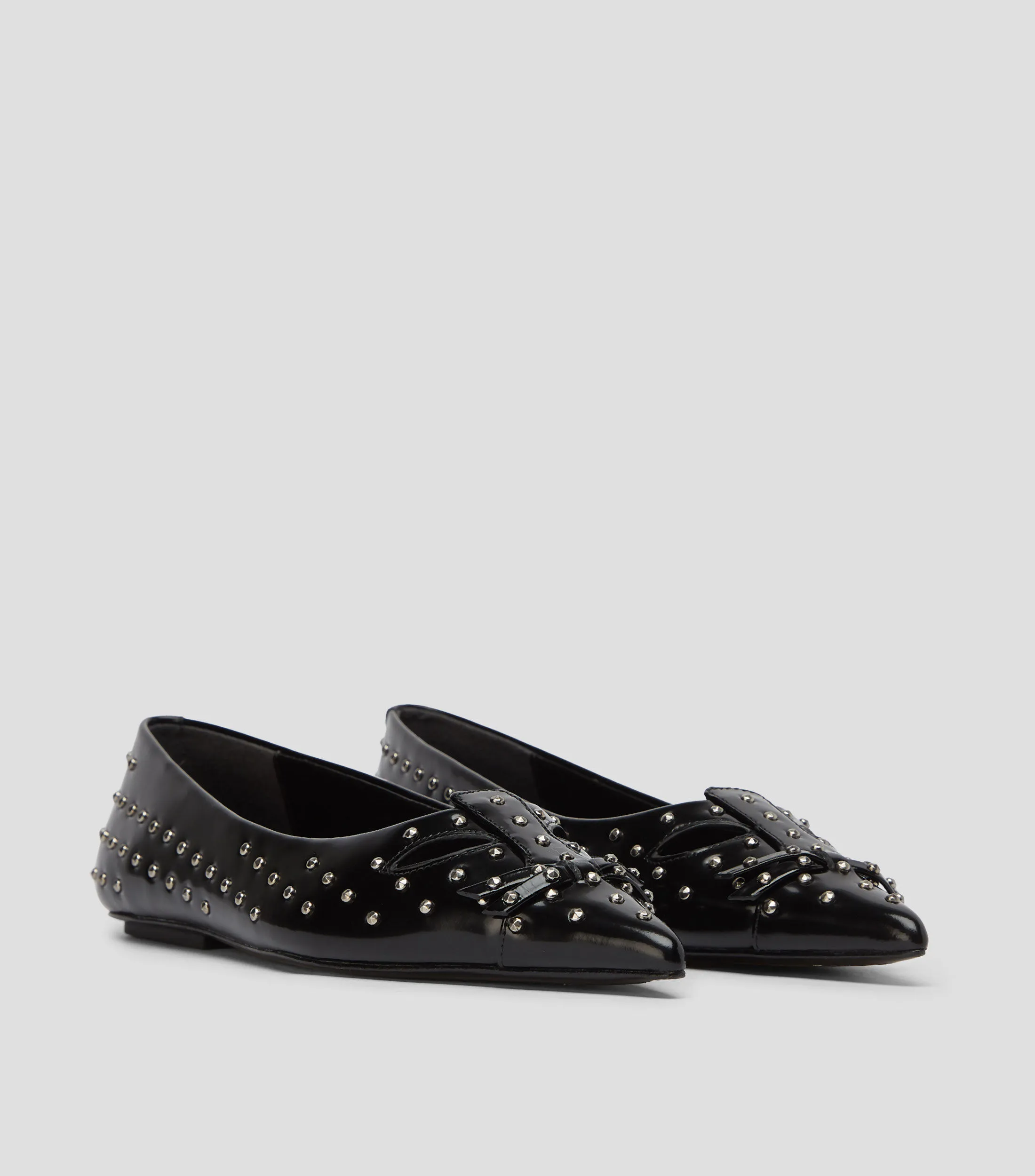 Marc Jacobs Flats The Kat en piel con estoperoles Mujer