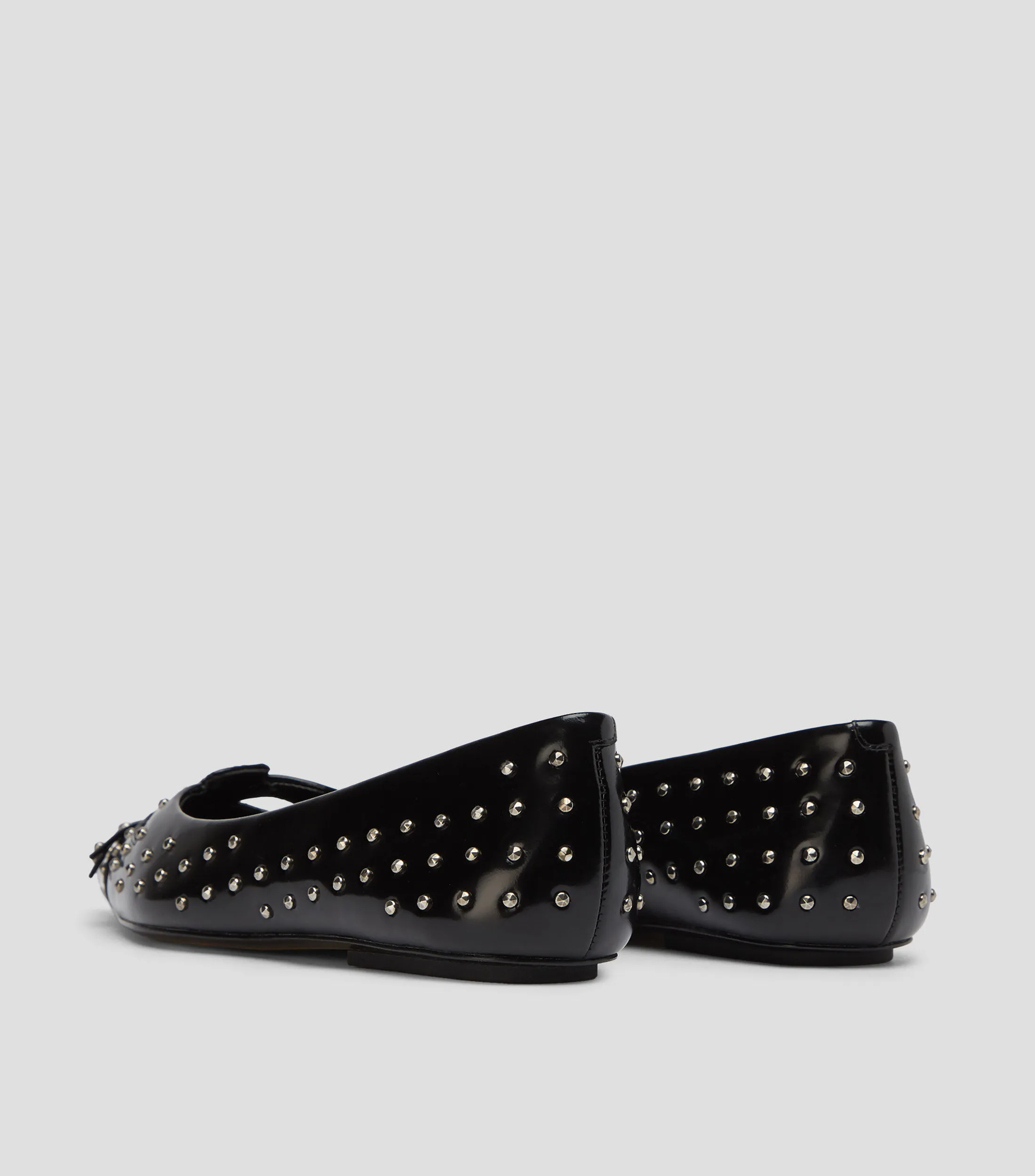 Marc Jacobs Flats The Kat en piel con estoperoles Mujer