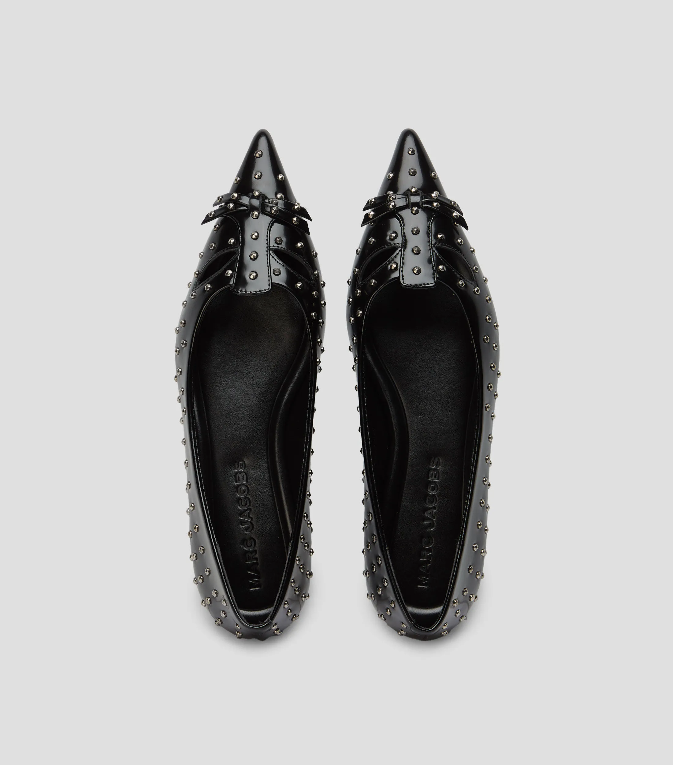 Marc Jacobs Flats The Kat en piel con estoperoles Mujer