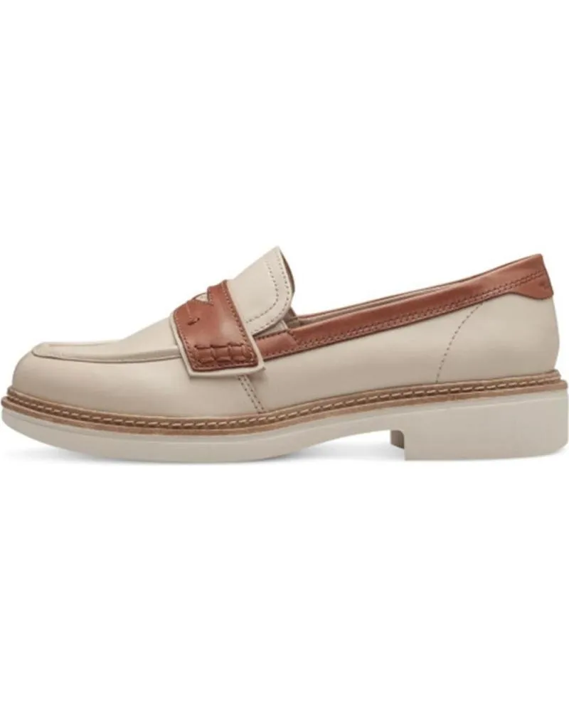 MOCASINES DE MUJER TAMARIS 84310 PIEL CUER BEIG