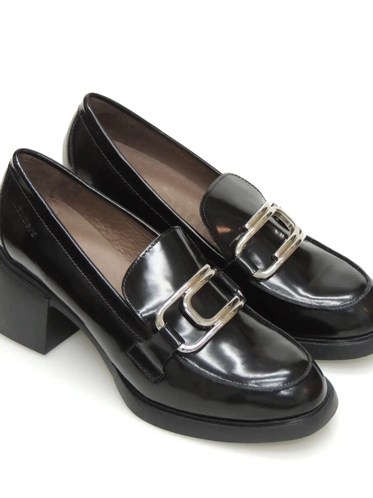 MOCASINES  WONDERS G6140 PIEL NEGRO