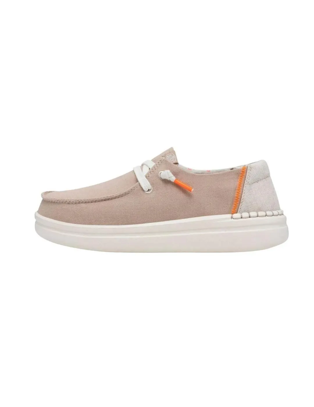 Mocasín HeyDude Wendy beige para mujer