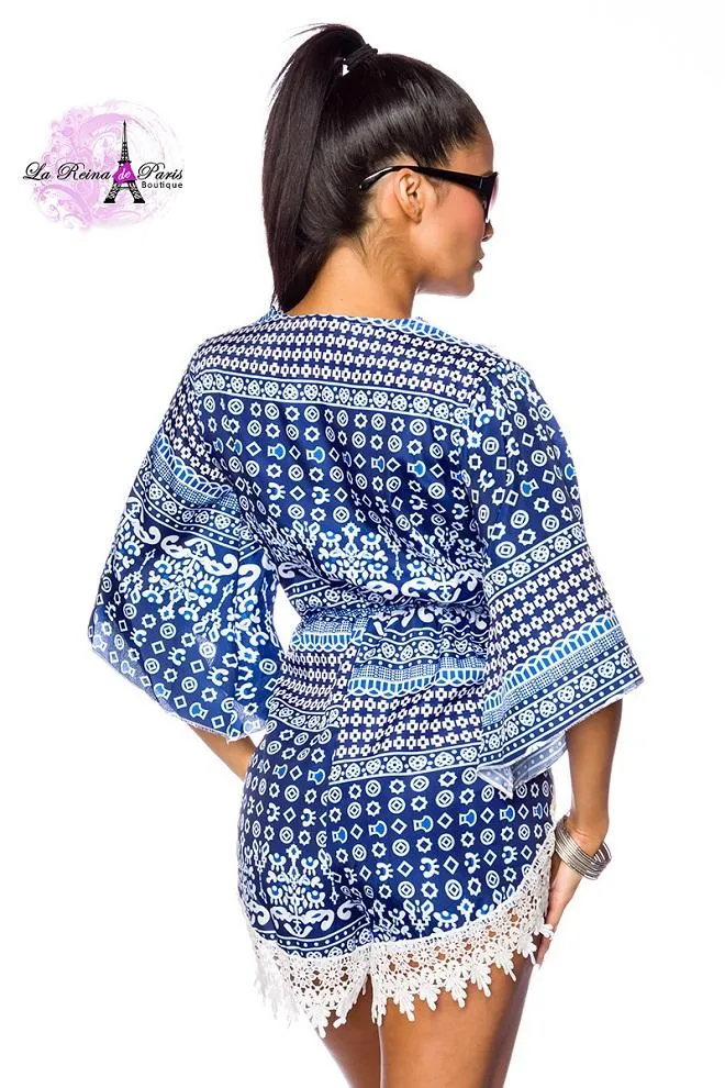 Moda femenina mono corto escote