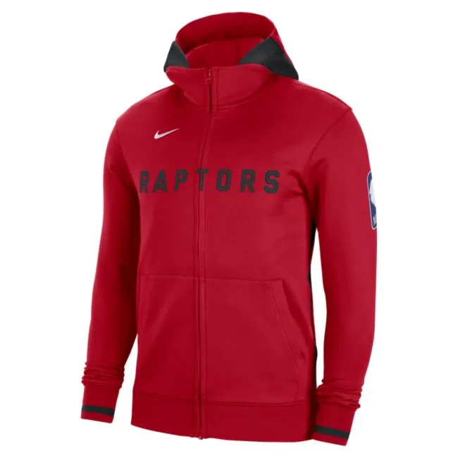 NIKE TORONTO RAPTORS SHOWTIME DRIFIT FULLZIP HOODIE