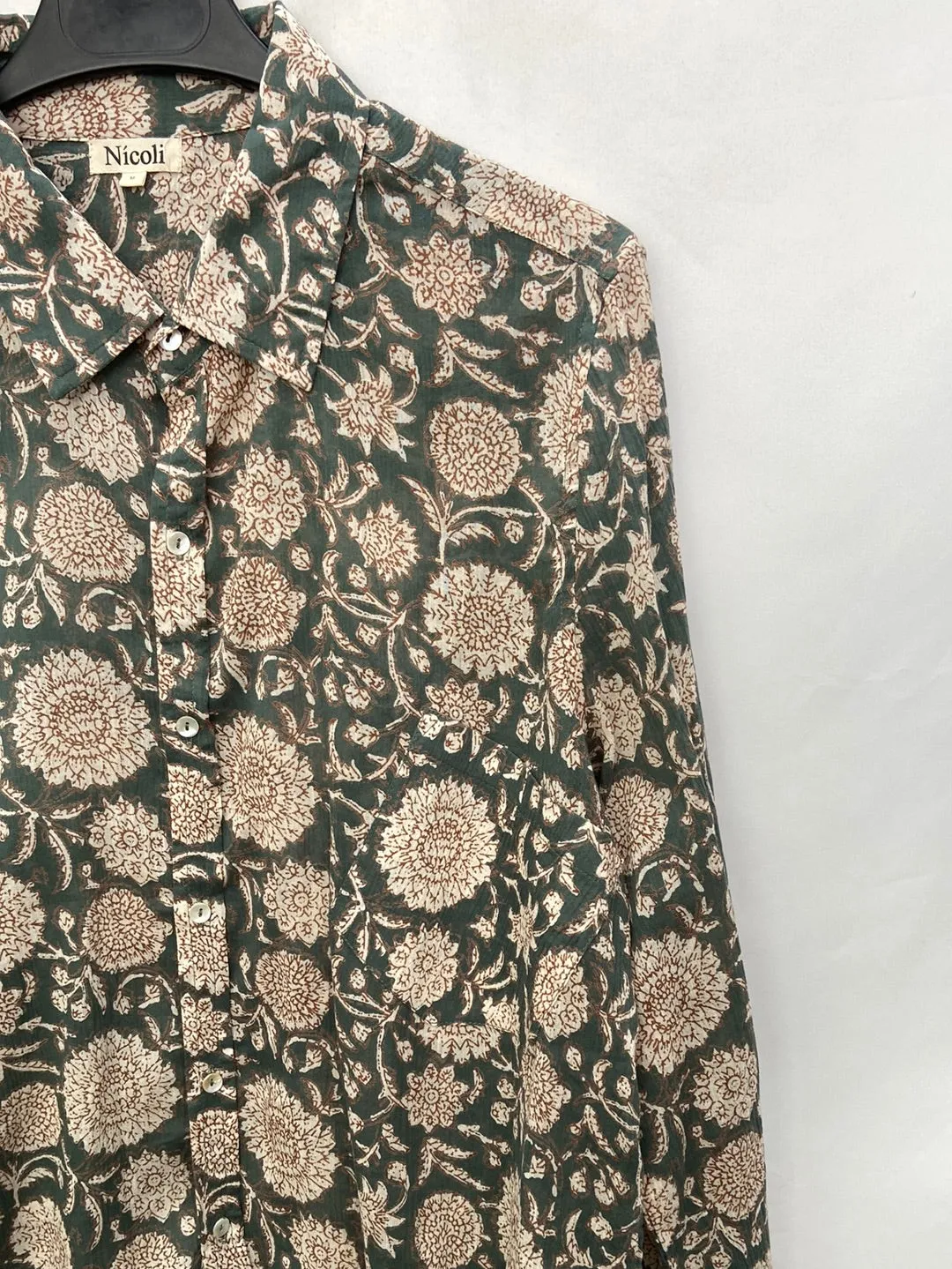 NÍCOLI.Camisa estampada T.M