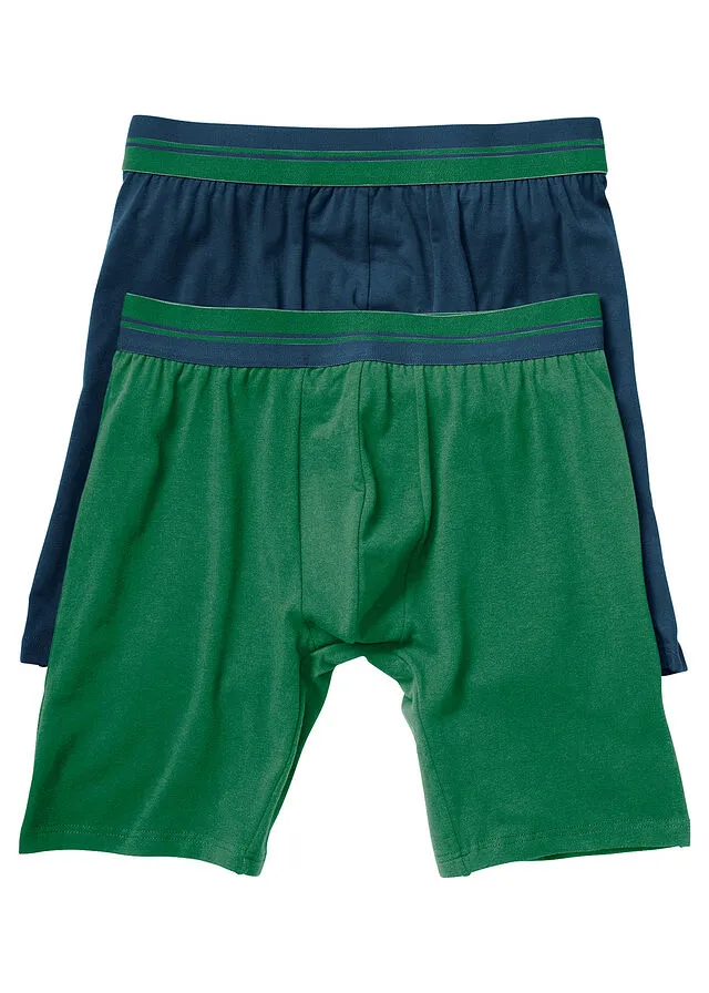 Pack de 2 boxer largos Marino +verde