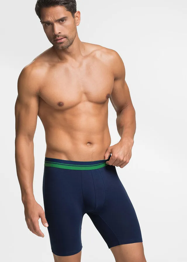 Pack de 2 boxer largos Marino +verde