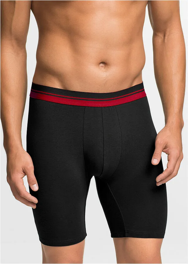 PACK DE 2 BOXER LARGOS NEGROROJO