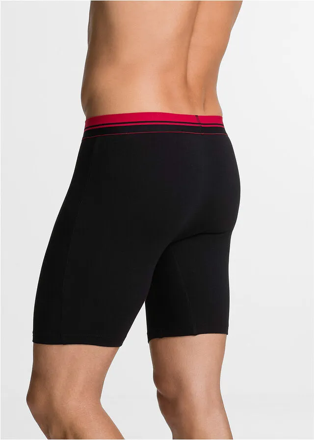 PACK DE 2 BOXER LARGOS NEGROROJO