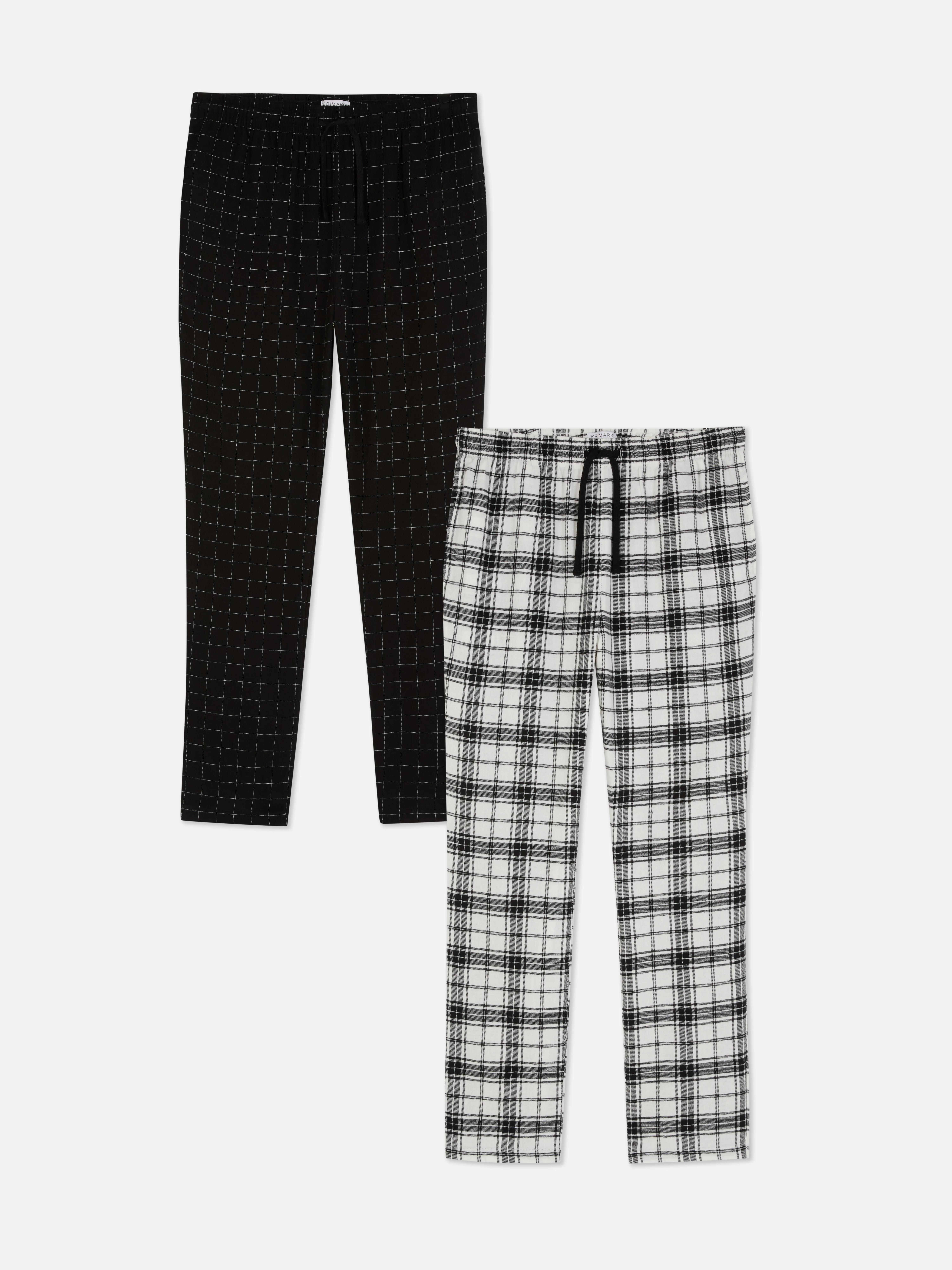 Pack de 2 pantalones de pijama a cuadros