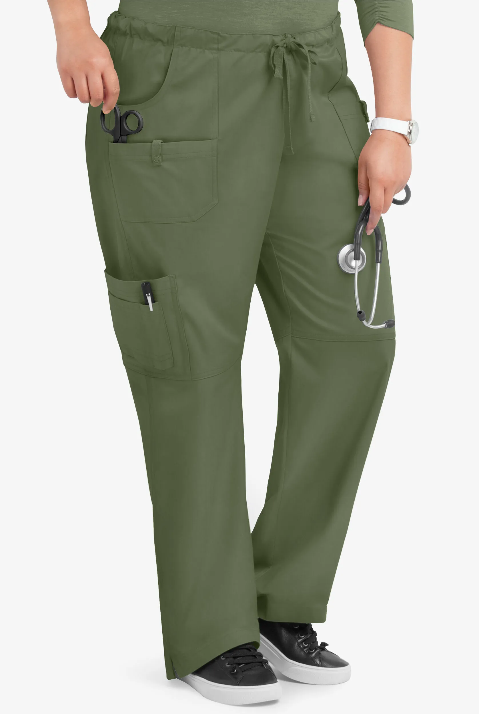 PANTAL&OACUTE;N M&EACUTE;DICO UA BUTTERSOFT STRETCH CON 8 BOLSILLOS PARA MUJER