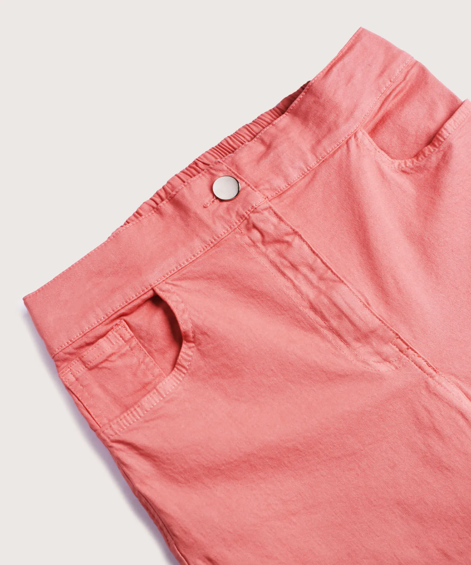 PANTAL&OACUTE;N TOBILLERO CINCO BOLSILLOS TE&NTILDE;IDO