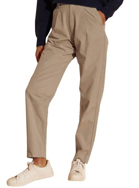 Pantalon Superdry Chino Beige para Mujer