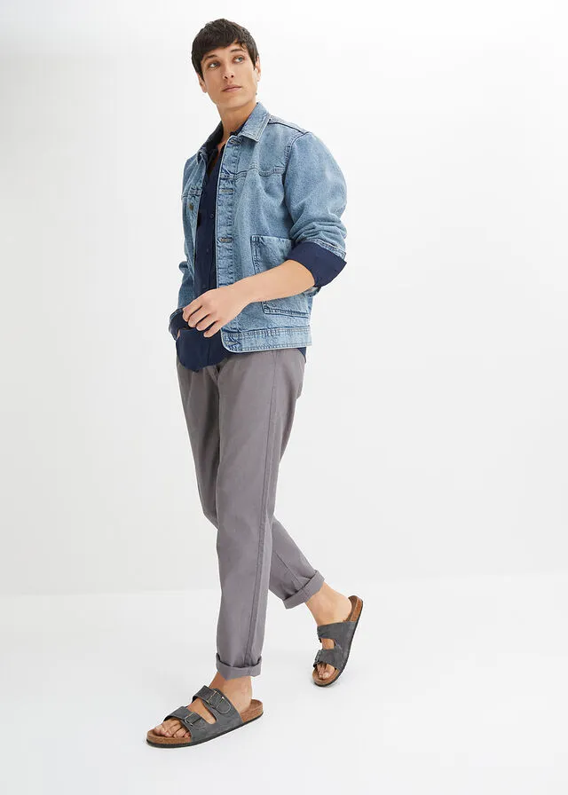 Pantalón con cinturilla elástica Gris ahumado