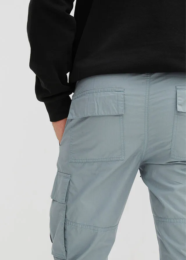 Pantalón con cinturilla elástica plomo