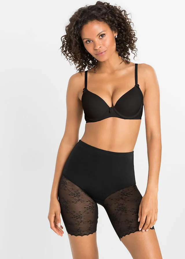 Pantalón con efecto moldeador medio Negro