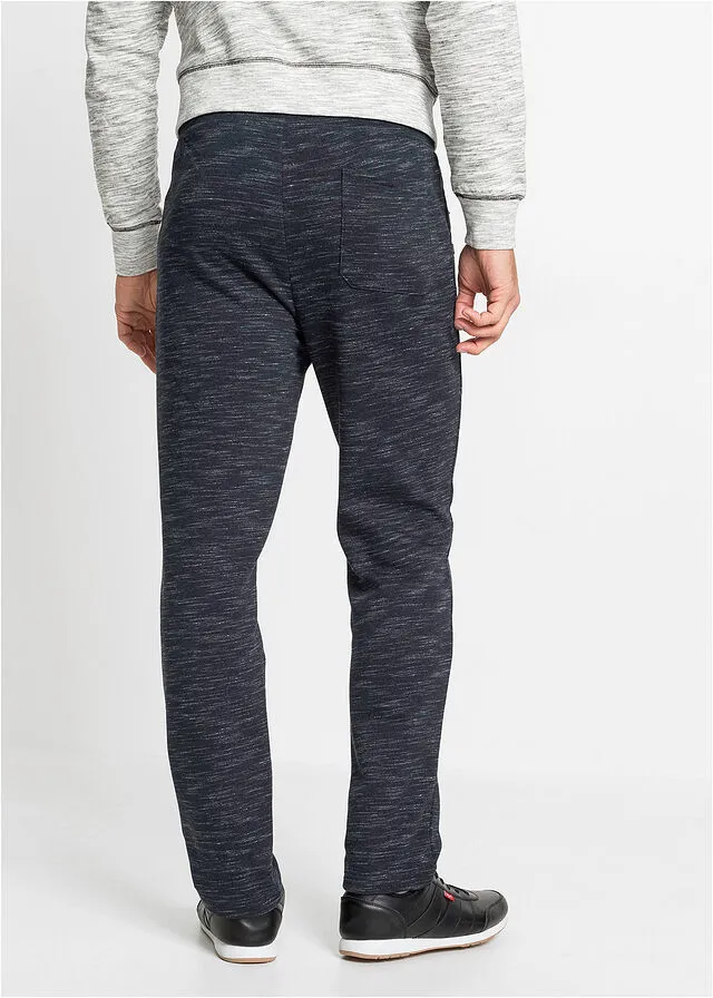 Pantalón de chándal con bolsillos de cremallera Azul oscuro jaspeado