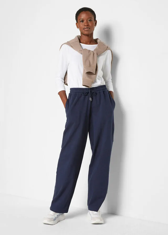 Pantalón de chándal Essential con corte ancho Azul marino